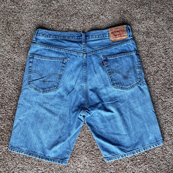 Levi’s 505 Blue Denim Shorts - Picture 3 of 4